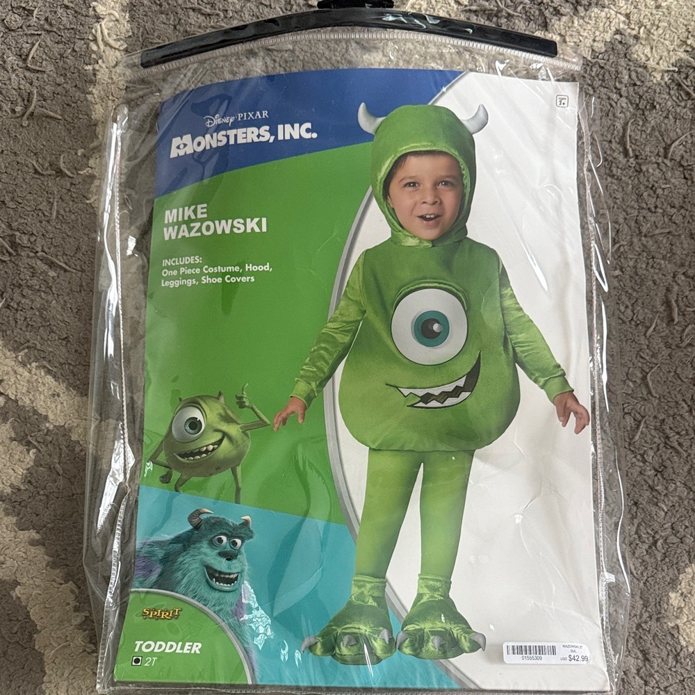 Disney Monsters, Inc. Mike Wazowski Costume - Green